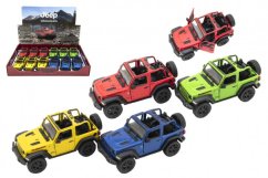Auto Kinsmart Jeep Wrangler 2018 otevřená střecha 1:34 12,5cm kov na zpětné natažení