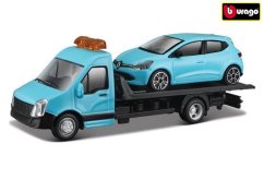 Bburago 1:43 Vontató + Renault Clio kék