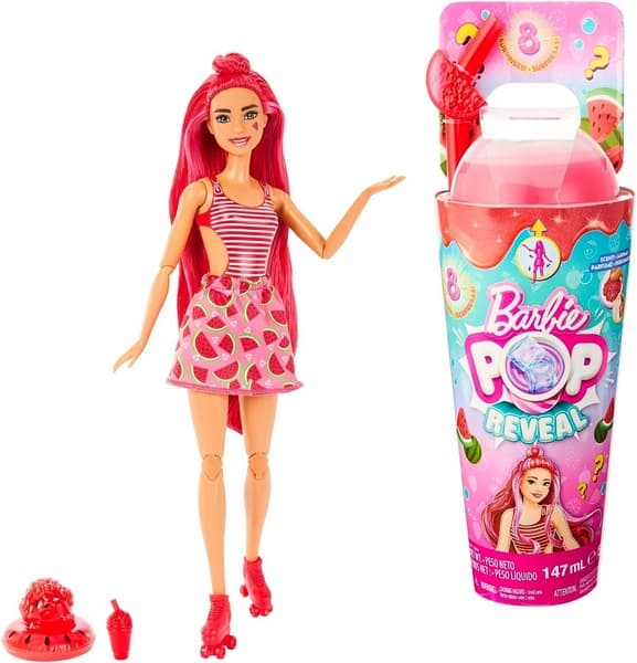 Barbie® POP REVEAL BARBIE ŠŤAVNATÉ OVOCE - MELOUNOVÁ TŘÍŠŤ