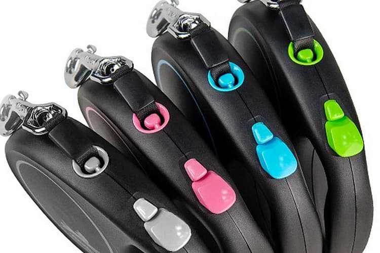 Flexi Vodítko Black Design S pásek 5m černo-růžové