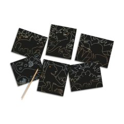Images à gratter - dinosaures qui brillent dans le noir