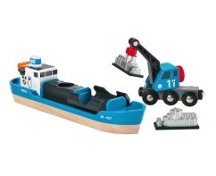 Brio 33534 Konténeres teherhajó daruval