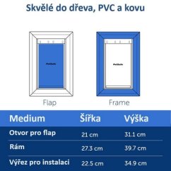 PetSafe® Extreme Weather alumínium ajtó L