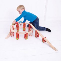 Jeu de rails multi-niveaux Bigjigs Rail