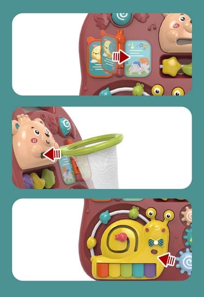 Multifunkčné interaktívne chodítko červené