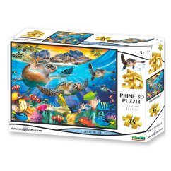 HM Studio Puzzle 3D Želva 48 dílků