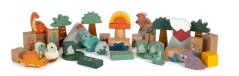 Blocuri Dino din lemn cu picior mic