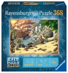Puzzle Ravensburger 368 de piese Exit KIDS: Pirații