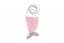 Bolso sirena con lentejuelas tela cambiante rosa 10x16cm en bolsa