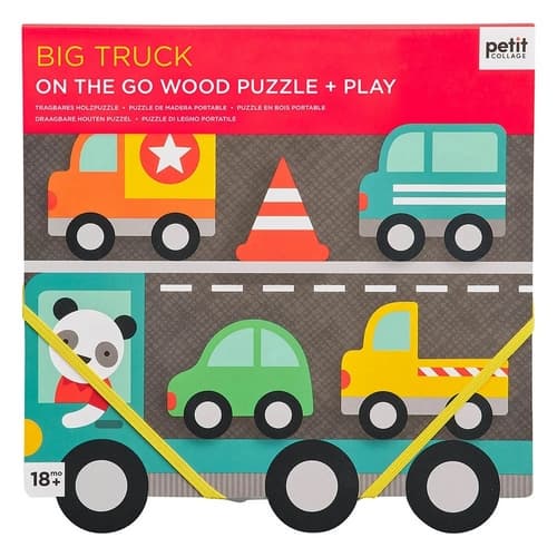 Petit Collage Puzzle en bois robuste Big Truck