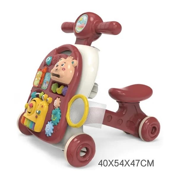 Multifunkčné interaktívne chodítko červené