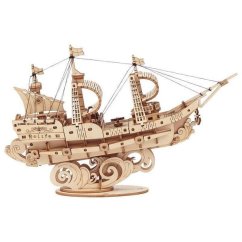 RoboTime puzzle 3D en bois Voilier militaire