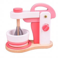 Bigjigs Toys Mixer din lemn roz