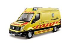 Bburago - EMERGENCY Vozidlo záchranné služby - Volkswagen Crafter, sanitka, 1:50