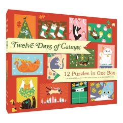Chronicle books Twelve Days of Cat Christmas 12×48 pièces