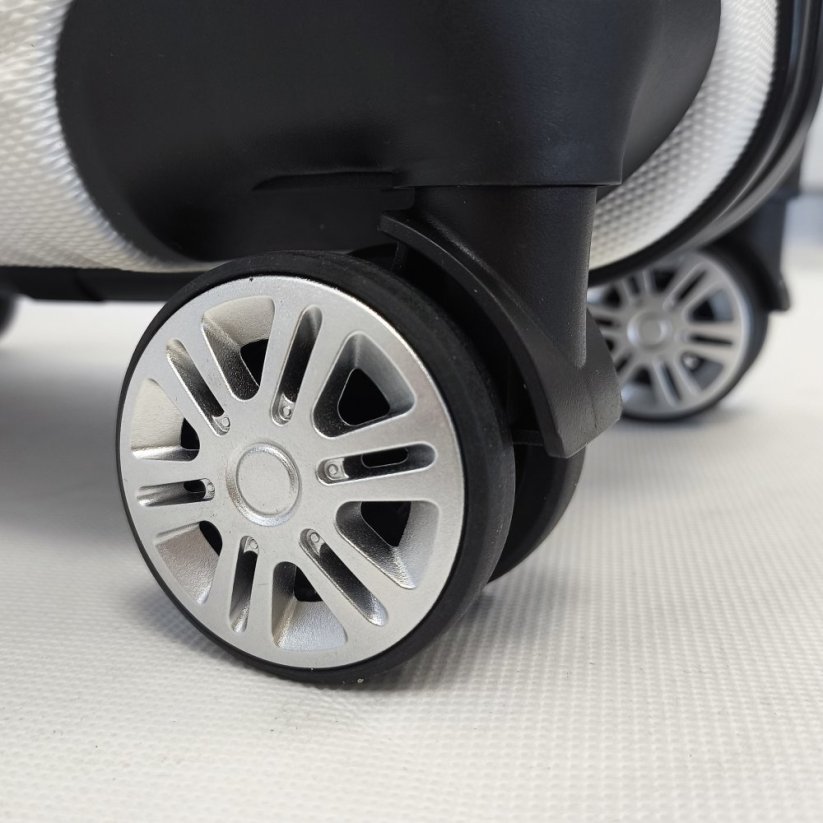 Bavy Cestovní kufr skořepinový 24" Circle White