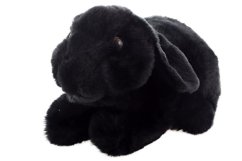 Plyšový čierny králik 22 cm ECO-FRIENDLY
