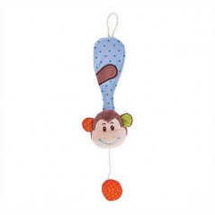 Bigjigs Baby Soother Clip Maimuță Cheeky