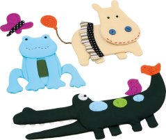 Petits animaux de décoration de pieds 4 pcs