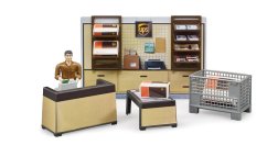 Bruder 62250 BWORLD Pobočka přepravce UPS s figurkou