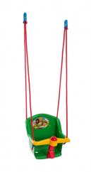 Huśtawka dziecięca z rogiem plastikowa 35x34x35 cm zielona