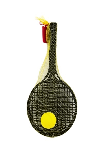 Tennis souple - noir (2 raquettes, balle)
