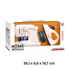 Dětský šicí stroj a žehlička