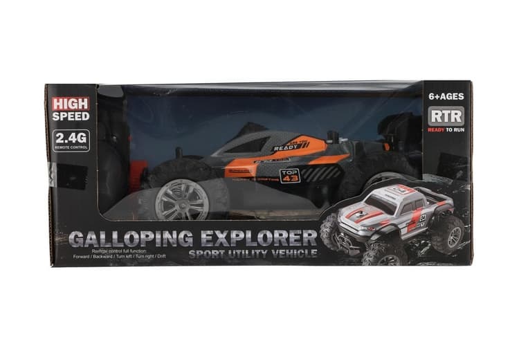 Auto RC Buggy rychlostní 2,4GHz plast 25cm oranžové