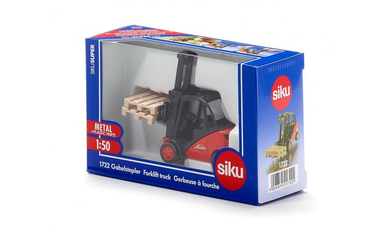 SIKU Super 1722 - wózek widłowy Linde, skala 1:50