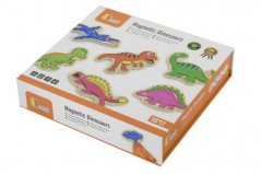 Viga Aimants en bois 20 pièces - dinosaures