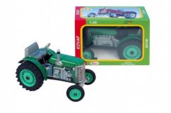 Traktor Zetor zelený na klíček kov 14cm 1:25 Kovap