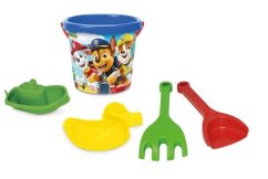 Set pentru nisip 5pcs de plastic Paw Patrol / Foot Patrol albastru în Wader net