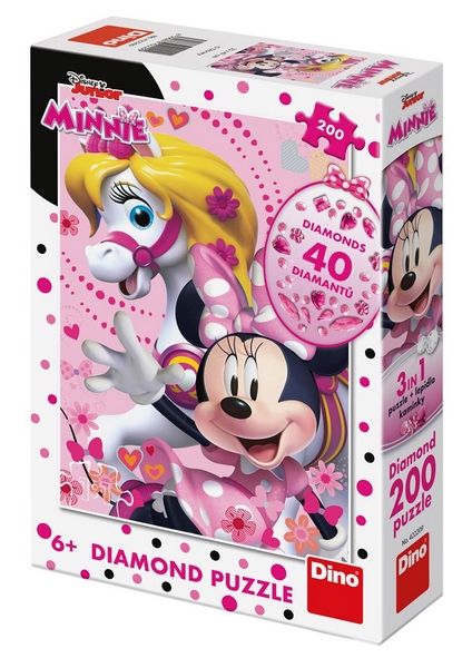 DINO Puzzle 200 pezzi MINNIE MOUSE diamante