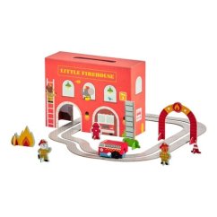 Petit Collage Fire Station Play Set