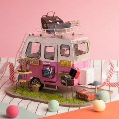 Maison miniature RoboTime Party caravan
