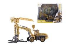 Jeu de construction avec grue à piles