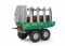 Remorcă cu bușteni Timber Trailer cu 2 axe - verde