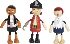 Elastyczne figurki lalek piratów z małymi stopami