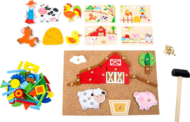 Small Foot Dřevěná kreativní hra farma