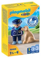 Playmobil 70408 Agente de policía con perro