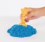 Kinetic sand krabice tekutého písku s podložkou modrá barva