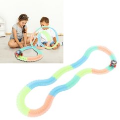 Pistă luminată cu mașină rotativă 224pcs
