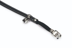Beeztees Obojek pro kočky kožený černý 23,5-28cm x 10mm