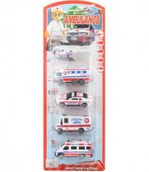 Set de 5 véhicules - ambulance