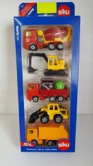 SIKU Super 6283 - Sada aut - pracovní auta 5 ks