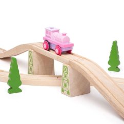 Bigjigs Rail Locomotive électrique rose foncé