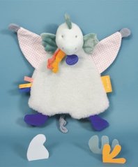 Coffret cadeau Doudou - Dinosaure en peluche vert 25 cm