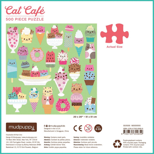 Mudpuppy Puzzle Cat's Candy Shop 500 pièces