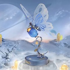 RoboTime 3D puzzle mecanic Fluture albastru
