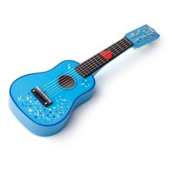 Tidlo Guitare en bois Étoile bleue